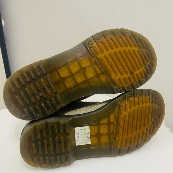 Doc Dr Martens Pascal boots Snake / reptile combat moto size 6 1460 cream - Picture 4 of 7